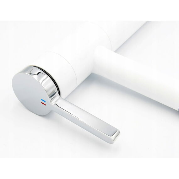 Round konyhai csaptelep fehér-króm