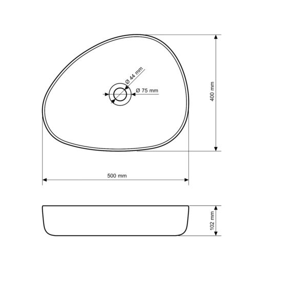 aszimmetrikus ovális
