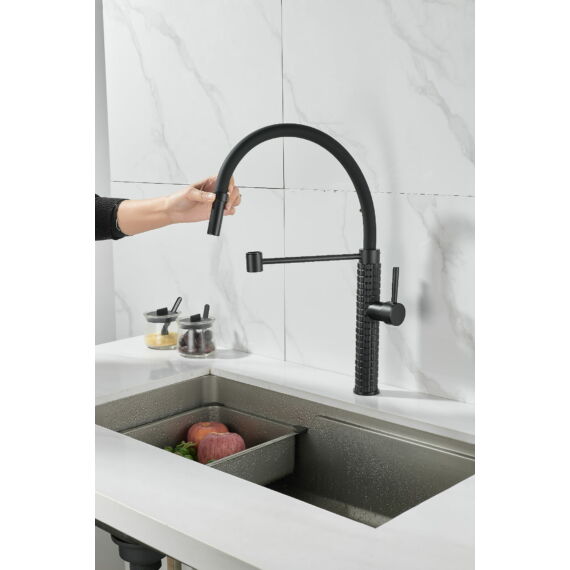 Full Pro konyhai csaptelep fekete