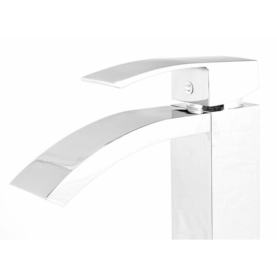 Kaskada magasított fürdőszobai mosdó csaptelep króm