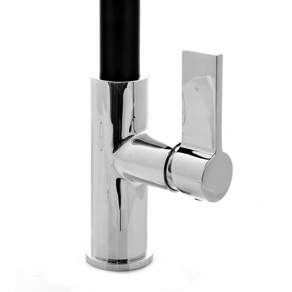 Side konyhai csaptelep fekete-króm