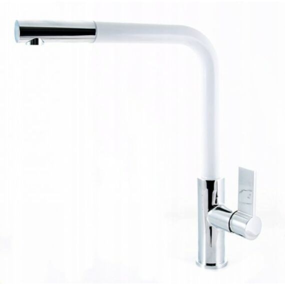 Side konyhai csaptelep fehér-króm