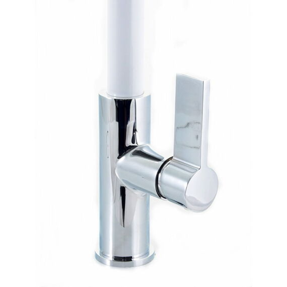 Side konyhai csaptelep fehér-króm