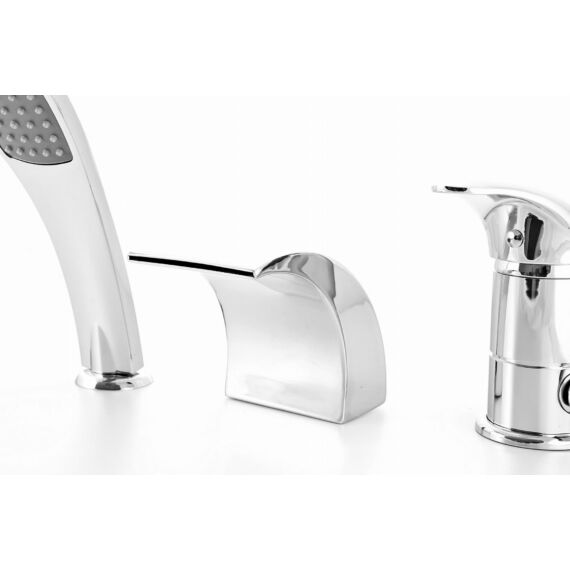 Kaskada fürdőszobai kádtöltő csaptelep szett króm