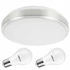 Kép 1/10 - LEDLUX LX-923 mennyezeti, oldalfali lámpa, 2xE27, króm