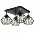 Kép 1/10 - LEDLUX LX-1088 függesztett mennyezeti lámpa,4xE27, fekete