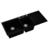 Kép 2/3 - A-POINT 180 kétmedencés csepegtetőtálcás gránit mosogató 3d