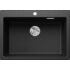 Kép 1/4 - BLANCO PLEON 8 Silgranit egymedencés gránit mosogató automata dugóemelő, szifonnal, fekete-szemcsés