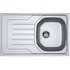 Kép 1/2 - FRANKE ONDA LINE OLX 611-79 egymedencés inox mosogató, szifonnal, bal
