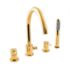 Kép 1/4 - Roy kádtöltő csaptelep szett 4 részes arany