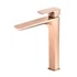Kép 1/6 - Cubic magas fürdőszobai mosdó csaptelep rosegold