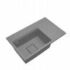 Kép 1/4 - Gamma Quadro 8151 gránit mosogató, szifonnal, szürke színben