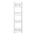 Kép 1/4 - Törölközőszárító radiátor, Basic 30cm x 100cm, fehér